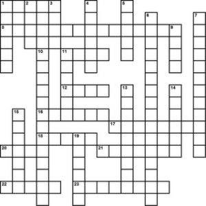 crossword puzzle