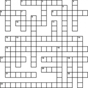 crossword puzzle