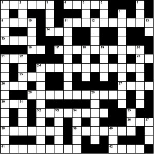 crossword puzzle